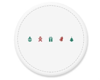 Placka magnet symboly vánoc