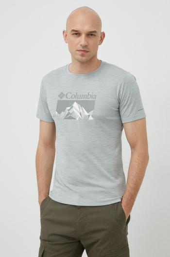 Sportovní tričko Columbia Zero Rules šedá barva, s potiskem