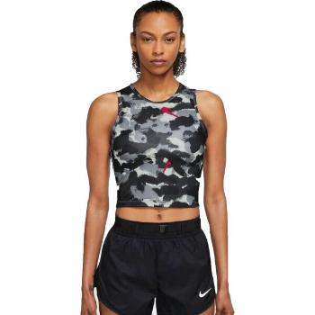 Nike NK DF TANK SSNL NV Dámský sportovní top, tmavě šedá, velikost L