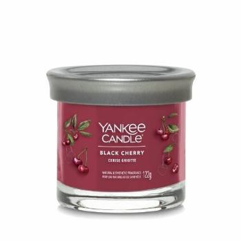 Yankee Candle vonná svíčka Signature Tumbler ve skle malá Black Cherry, 122 g