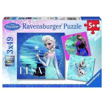 Ravensburger Disney Ledové království Elsa, Anna, Olaf 3 x 49 dílků
