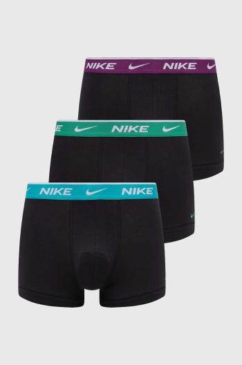 Boxerky Nike 3-pack pánské, černá barva