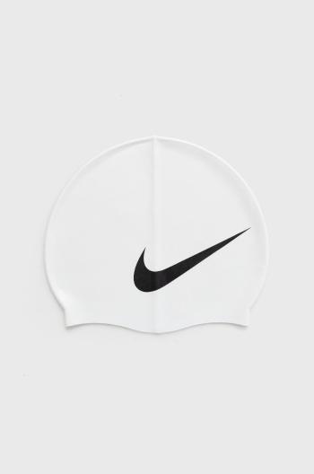 Plavecká čepice Nike bílá barva