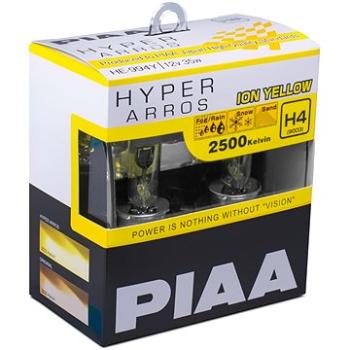 PIAA Hyper Arros Ion Yellow 2500K H4 - teplé žluté světlo 2500K pro použití v extrémních podmínkách (HE-990Y)