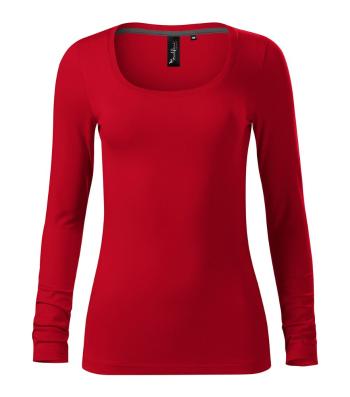 MALFINI Dámské tričko s dlouhým rukávem Brave - Jasně červená | XS