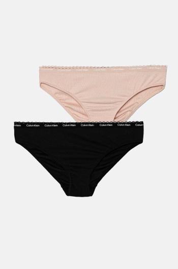 Dětské kalhotky Calvin Klein Underwear 2-pack růžová barva, G80G800704