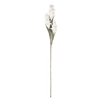 Bílá umělá květina s listy Rosaire - 106 cm 5PL0036