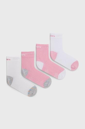 Dětské ponožky Skechers (4-pak) růžová barva