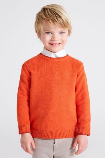 Dětský svetr Mayoral oranžová barva, lehký