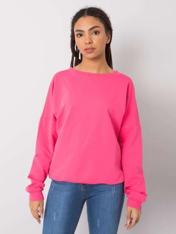 RŮŽOVÁ DÁMSKÁ MIKINA S PRŮSTŘIHEM NA ZÁDECH RV-BL-6119.04P-PINK Velikost: XL