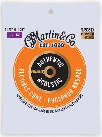 Martin Authentic Acoustic Flexible Core 92/8 Phosphor Bronze Custom Li