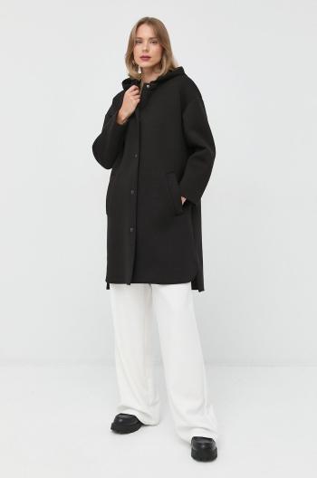 Kabát Max Mara Leisure dámský, černá barva, přechodný