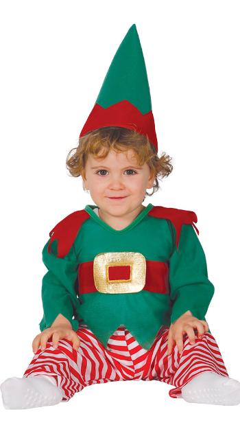 Guirca Dětský kostým  Vánoční skřítek Velikost nejmenší: 6 - 12 měsíců
