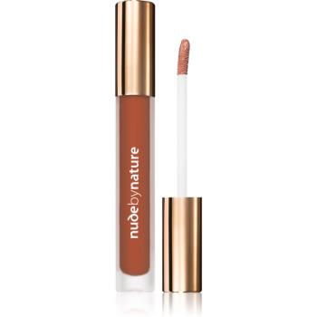 Nude by Nature Satin Liquid Lipstick krémová rtěnka se saténovým finišem odstín 08 Sienna 3,75 ml