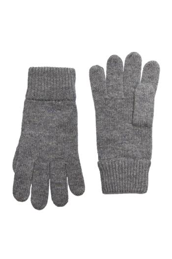 RUKAVICE GANT D2. KNITTED WOOL GLOVES šedá None