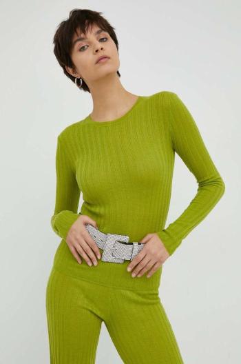 Vlněný svetr Résumé zelená barva