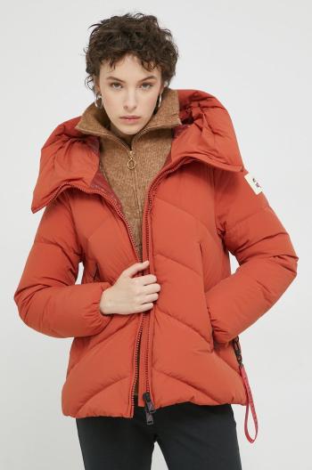 Péřová bunda After Label dámská, červená barva, zimní