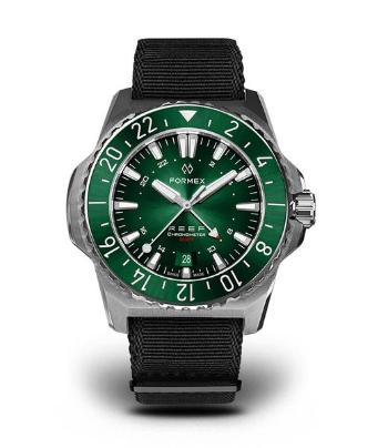 Formex Reef GMT Automatic Chronometer Green Dial with Red GMT