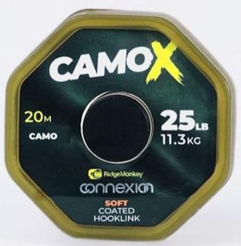 Ridgemonkey šňůrka connexion camox soft coated hooklink 20 m - 35 lb