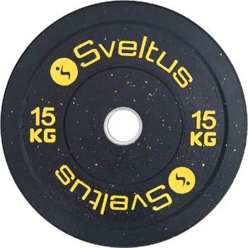 SVELTUS OLYMPIC DISC BUMPER 15 KG x 50 MM Nakládací kotouč, černá, velikost