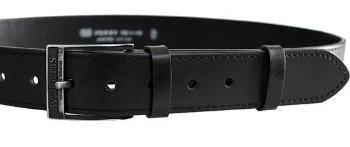 Penny Belts Pánský kožený opasek 17-1-60 black 95 cm