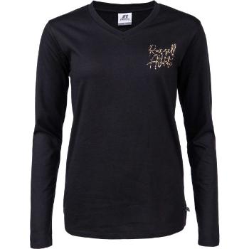 Russell Athletic L/S CREWNECK TEE SHIRT Dámské tričko, černá, velikost XS