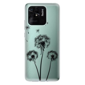 Odolné silikonové pouzdro iSaprio - Three Dandelions - black - Xiaomi Redmi 10C