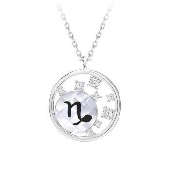 Preciosa Stříbrný náhrdelník s českým křišťálem Kozoroh Sparkling Zodiac 6150 81 (řetízek, přívěsek)