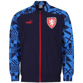 Puma FACR PREMATCH JACKET Pánská fotbalová bunda, tmavě modrá, velikost XL