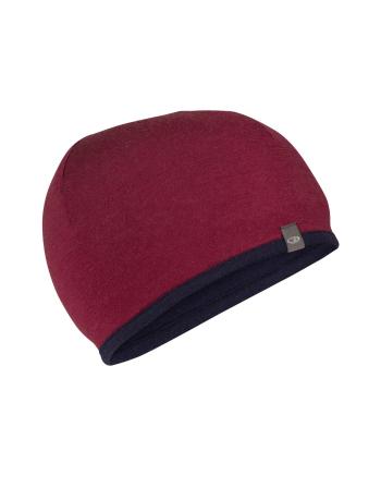 čepice ICEBREAKER Adult Pocket Hat, Cherry/Midnight Navy velikost: OS (UNI)