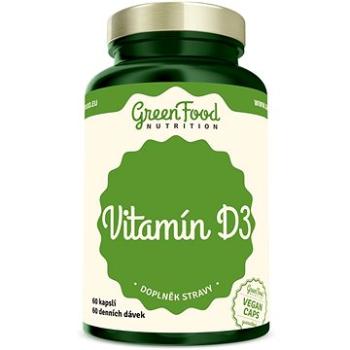 GreenFood Nutrition Vitamín D3 60 kapslí (8594193920648)