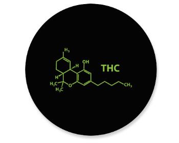 Placka magnet THC