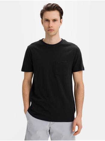 Černé pánské tričko organic cotton pocket t-shirt GAP