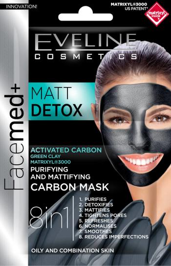 Eveline Facemed Matt Detox pleťová maska 8v1 2 x 5 ml