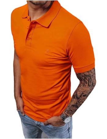 Oranžová klasická polo košile vel. L