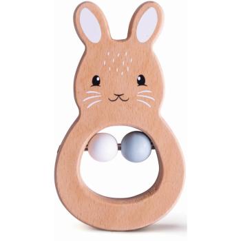 Bigjigs Toys Rattle Rabbit chrastítko ze dřeva
