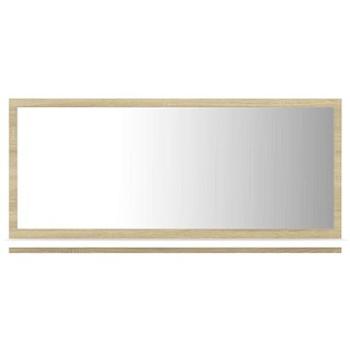 Koupelnové zrcadlo bílé dub sonoma 80x10,5x37 cm dřevotříska 804576 (804576)