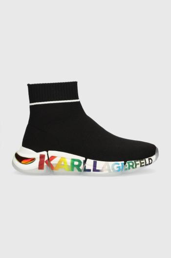 Sneakers boty Karl Lagerfeld Quadra černá barva