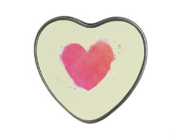 Plechová krabička srdce watercolor heart
