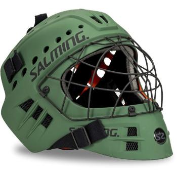 Salming PHOENIX ELITE HELMET SR Florbalová brankářská maska, zelená, velikost UNI