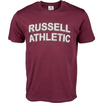 Russell Athletic SHADOW Pánské tričko, vínová, velikost S