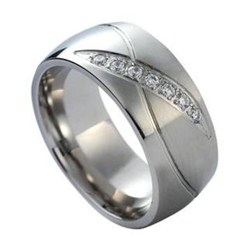 NUBIS® NSS1019 Dámský snubní prsten se zirkony - velikost 49 - NSS1019-Zr-49