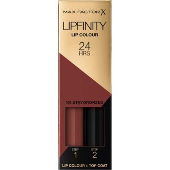 Max Factor Lipfinity Lip Colour dlouhotrvající rtěnka s balzámem odstín 191 Stay Bronzed