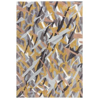 Flair Rugs koberce Kusový koberec Zest Bark Texture Ochre - 160x230 cm Vícebarevná