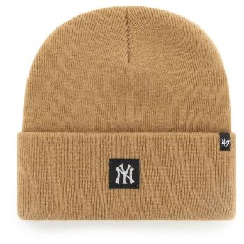 47 MLB NEW YORK YANKEES COMPACT ALT CUFF KNIT Zimní čepice, béžová, velikost