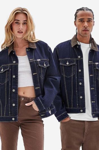 Bavlněná džínová bunda Guess Originals Deer Denim tmavomodrá barva, přechodná, M2BG71.D4DP2-GODR