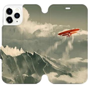 Flipové pouzdro na mobil Apple iPhone 11 Pro - MA03P Oranžové letadlo v horách (5903226977048)