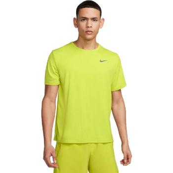 Nike DRI-FIT MILER Pánské tréninkové tričko, reflexní neon, velikost