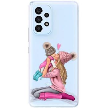 iSaprio Kissing Mom - Blond and Girl pro Samsung Galaxy A53 5G (kmblogirl-TPU3-A53-5G)