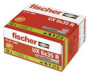 Univerzální hmoždinka Fischer UX 6 x 35 R 77889, Vnější délka 35 mm, Vnější Ø 6 mm, 50 ks